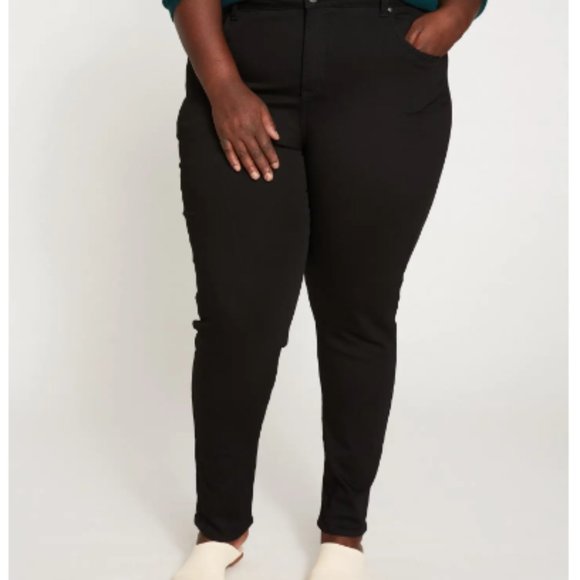 Universal Standard Denim - Universal Standard Black Seine High Rise Skinny Jeans